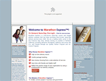 Tablet Screenshot of marathonexpress.com